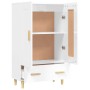 Aparador de madera contrachapada blanco brillante 70x31x115cm de vidaXL, Aparadores - Ref: Foro24-812570, Precio: 85,95 €, De...