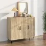 Aparador de madera de ingeniería roble Sonoma 90x34x80 cm de vidaXL, Aparadores - Ref: Foro24-812504, Precio: 94,10 €, Descue...