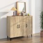 Aparador de madera de ingeniería roble Sonoma 90x34x80 cm de vidaXL, Aparadores - Ref: Foro24-812504, Precio: 102,62 €, Descu...