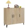 Aparador de madera de ingeniería roble Sonoma 90x34x80 cm de vidaXL, Aparadores - Ref: Foro24-812504, Precio: 94,10 €, Descue...