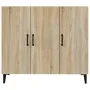 Aparador de madera de ingeniería roble Sonoma 90x34x80 cm de vidaXL, Aparadores - Ref: Foro24-812504, Precio: 94,10 €, Descue...