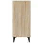 Aparador de madera de ingeniería roble Sonoma 90x34x80 cm de vidaXL, Aparadores - Ref: Foro24-812504, Precio: 94,10 €, Descue...