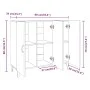 Aparador de madera de ingeniería roble Sonoma 90x34x80 cm de vidaXL, Aparadores - Ref: Foro24-812504, Precio: 94,10 €, Descue...