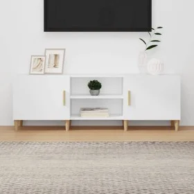 Mueble para TV madera contrachapada blanco 150x30x50 cm de vidaXL, Muebles TV - Ref: Foro24-812618, Precio: 95,43 €, Descuent...