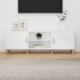 Mueble para TV madera contrachapada blanco 150x30x50 cm de vidaXL, Muebles TV - Ref: Foro24-812618, Precio: 95,43 €, Descuent...