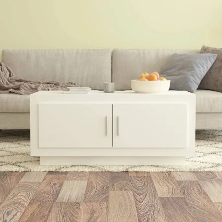 Mesa de centro madera contrachapada blanco 102x50x45 cm de vidaXL, Mesas de centro - Ref: Foro24-811808, Precio: 67,42 €, Des...