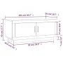 Mesa de centro madera contrachapada blanco 102x50x45 cm de vidaXL, Mesas de centro - Ref: Foro24-811808, Precio: 67,42 €, Des...