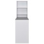 Mesa alta de bar con armario blanca 115x59x200 cm en Mesas de comedor | Comprar online en Foru.es