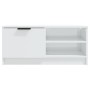 Mueble de TV madera contrachapada blanco brillante 80x35x36,5cm de vidaXL, Muebles TV - Ref: Foro24-811478, Precio: 66,45 €, ...