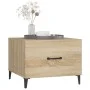 Mesa de centro con patas de metal 2 uds roble Sonoma 50x50x40cm de vidaXL, Mesas de centro - Ref: Foro24-812733, Precio: 63,0...