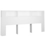 Mueble cabecero blanco 220x18,5x104,5 cm de vidaXL, Cabeceros y pies de cama - Ref: Foro24-811961, Precio: 75,44 €, Descuento: %