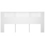 Mueble cabecero blanco 220x18,5x104,5 cm de vidaXL, Cabeceros y pies de cama - Ref: Foro24-811961, Precio: 75,44 €, Descuento: %