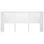 White headboard furniture 220x18.5x104.5 cm by vidaXL, Headboards and footboards - Ref: Foro24-811961, Price: 74,56 €, Discou...