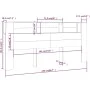White headboard furniture 220x18.5x104.5 cm by vidaXL, Headboards and footboards - Ref: Foro24-811961, Price: 74,56 €, Discou...