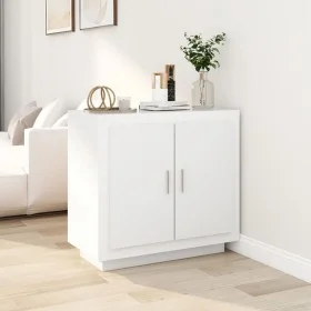 Aparador de madera contrachapada blanco 80x40x75 cm de vidaXL, Aparadores - Ref: Foro24-811817, Precio: 81,89 €, Descuento: %