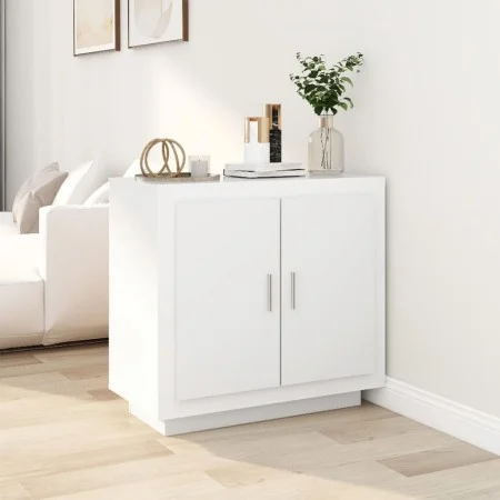 Aparador de madera contrachapada blanco 80x40x75 cm de vidaXL, Aparadores - Ref: Foro24-811817, Precio: 81,89 €, Descuento: %