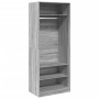 Armario de madera de ingeniería gris Sonoma 80x50x200 cm en Armarios roperos | Comprar online en Foru.es