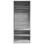 Armario de madera de ingeniería gris Sonoma 80x50x200 cm en Armarios roperos | Comprar online en Foru.es