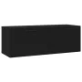 Armario de pared madera contrachapada negro 100x36,5x35 cm de vidaXL, Taquillas y armarios de almacenamiento - Ref: Foro24-81...