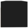 Armario de pared madera contrachapada negro 100x36,5x35 cm de vidaXL, Taquillas y armarios de almacenamiento - Ref: Foro24-81...