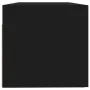 Armario de pared madera contrachapada negro 100x36,5x35 cm de vidaXL, Taquillas y armarios de almacenamiento - Ref: Foro24-81...