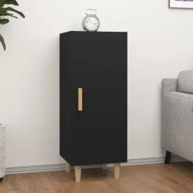 Aparador de madera contrachapada negro 34,5x34x90 cm de vidaXL, Aparadores - Ref: Foro24-812322, Precio: 62,29 €, Descuento: %