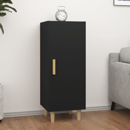 Aparador de madera contrachapada negro 34,5x34x90 cm de vidaXL, Aparadores - Ref: Foro24-812322, Precio: 63,15 €, Descuento: %