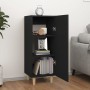Aparador de madera contrachapada negro 34,5x34x90 cm de vidaXL, Aparadores - Ref: Foro24-812322, Precio: 63,15 €, Descuento: %