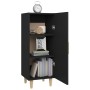 Aparador de madera contrachapada negro 34,5x34x90 cm de vidaXL, Aparadores - Ref: Foro24-812322, Precio: 63,15 €, Descuento: %