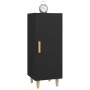 Aparador de madera contrachapada negro 34,5x34x90 cm de vidaXL, Aparadores - Ref: Foro24-812322, Precio: 63,15 €, Descuento: %