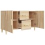 Aparador de madera de ingeniería roble Sonoma 100x36x60 cm de vidaXL, Aparadores - Ref: Foro24-812513, Precio: 102,29 €, Desc...
