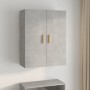 Armario colgante de pared gris hormigón 69,5x34x90 cm de vidaXL, Aparadores - Ref: Foro24-812262, Precio: 75,70 €, Descuento: %