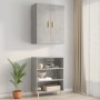 Armario colgante de pared gris hormigón 69,5x34x90 cm de vidaXL, Aparadores - Ref: Foro24-812262, Precio: 75,70 €, Descuento: %
