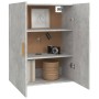Armario colgante de pared gris hormigón 69,5x34x90 cm de vidaXL, Aparadores - Ref: Foro24-812262, Precio: 75,70 €, Descuento: %
