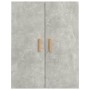 Armario colgante de pared gris hormigón 69,5x34x90 cm de vidaXL, Aparadores - Ref: Foro24-812262, Precio: 75,70 €, Descuento: %