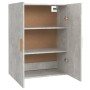Armario colgante de pared gris hormigón 69,5x34x90 cm de vidaXL, Aparadores - Ref: Foro24-812262, Precio: 75,70 €, Descuento: %