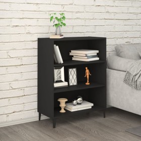 Aparador de madera contrachapada negro 69,5x32,5x90 cm de vidaXL, Aparadores - Ref: Foro24-812250, Precio: 59,35 €, Descuento: %