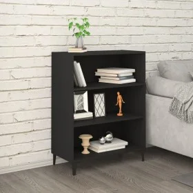 Aparador de madera contrachapada negro 69,5x32,5x90 cm de vidaXL, Aparadores - Ref: Foro24-812250, Precio: 58,55 €, Descuento: %