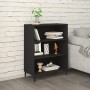 Aparador de madera contrachapada negro 69,5x32,5x90 cm de vidaXL, Aparadores - Ref: Foro24-812250, Precio: 59,35 €, Descuento: %
