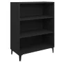 Aparador de madera contrachapada negro 69,5x32,5x90 cm de vidaXL, Aparadores - Ref: Foro24-812250, Precio: 58,55 €, Descuento: %