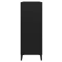 Aparador de madera contrachapada negro 69,5x32,5x90 cm de vidaXL, Aparadores - Ref: Foro24-812250, Precio: 58,55 €, Descuento: %