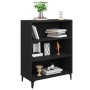 Aparador de madera contrachapada negro 69,5x32,5x90 cm de vidaXL, Aparadores - Ref: Foro24-812250, Precio: 59,35 €, Descuento: %
