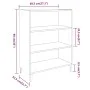 Black plywood sideboard 69.5x32.5x90 cm by vidaXL, Sideboards - Ref: Foro24-812250, Price: 58,55 €, Discount: %