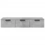 Armario de pared madera de ingeniería gris hormigón 102x30x20cm de vidaXL, Estantes y estanterías - Ref: Foro24-811407, Preci...