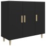Aparador de madera de ingeniería negro 90x34x80 cm de vidaXL, Aparadores - Ref: Foro24-812493, Precio: 105,00 €, Descuento: %