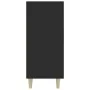 Black engineered wood sideboard 90x34x80 cm by vidaXL, Sideboards - Ref: Foro24-812493, Price: 102,17 €, Discount: %