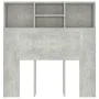 Mueble cabecero gris hormigón 100x19x103,5 cm de vidaXL, Cabeceros y pies de cama - Ref: Foro24-811848, Precio: 44,87 €, Desc...