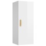Armario pared madera contrachapada blanco brillo 34,5x34x90 cm de vidaXL, Estantes y estanterías - Ref: Foro24-812435, Precio...