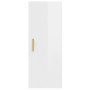 Armario pared madera contrachapada blanco brillo 34,5x34x90 cm de vidaXL, Estantes y estanterías - Ref: Foro24-812435, Precio...