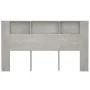 Concrete gray headboard furniture 180x18.5x104.5 cm by vidaXL, Headboards and footboards - Ref: Foro24-811947, Price: 71,85 €...